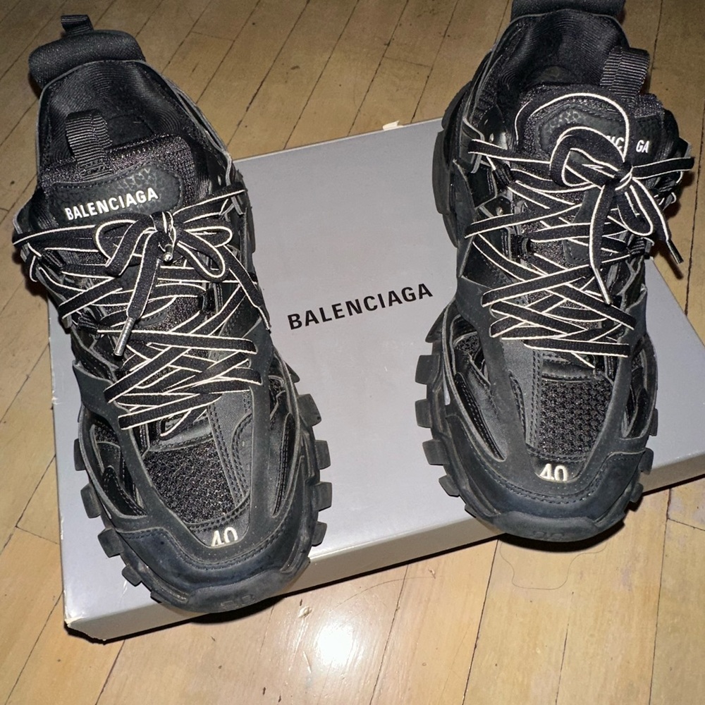 Balenciaga Men's Black Track Sneakers